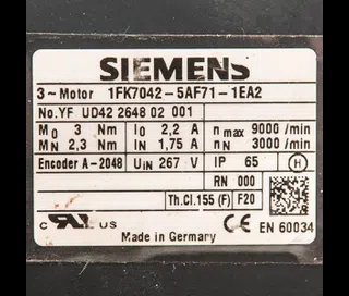 1FK7042-5AF71-1EA2 Siemens - Odnowiony_4