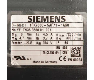 1FK7060-5AF71-1AG0 Siemens - Odnowiony_4