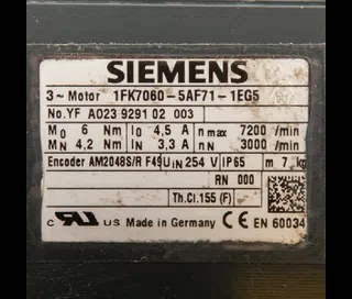 1FK7060-5AF71-1EG5 Siemens - Odnowiony_4